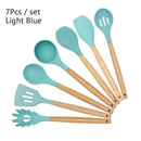 Conjunto de utensílios de cozinha ,material silicone antiaderente e ecológico