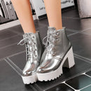 Ankle Boot Isis ( Dourada e Prata )