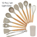 Conjunto de utensílios de cozinha ,material silicone antiaderente e ecológico