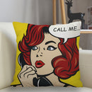 Fronha quadrada personalizada Musife pop art(Fronha com ziper 35 * 35,40 * 40,45 * 45)