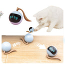 Brinquedo para gatos interativo,Bola Speed cat (LED colorido, bola auto-giratória inteligente)