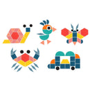 Quebra-cabeça infantil de madeira 3D (Quebra-cabeça inteligente placas geométricas Montessori)