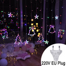 Luzes de corda de sinos para decoração de natal ( Sua casa aconchegante com toda família reunida)