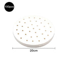 Papéis antiaderentes para Air Fryer de celulose perfurado (100Pc )