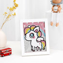 Pintura de diamante por números Kits para crianças unicórnio ,Coruja, alce cristal de strass ( Estimule  o lado artístico do seus filhos )