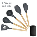 Conjunto de utensílios de cozinha ,material silicone antiaderente e ecológico