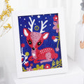 Pintura de diamante por números Kits para crianças unicórnio ,Coruja, alce cristal de strass ( Estimule  o lado artístico do seus filhos )