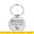 Pingente de Coleira personalizado de identificação caes e gatos(Deixe registrado o nome e seu telefone na coleira do seu pet)