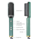 Escova de alisamento de cabelo profissional de cerâmica alisamento elétrico( Ganhe tempo e economize dinheiro com essa escova alisadora)