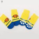 Meias antiderrapantes tricotadas para cães e gatos(Pequeno e médio porte/4 unidades)