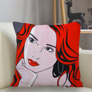 Fronha quadrada personalizada Musife pop art(Fronha com ziper 35 * 35,40 * 40,45 * 45)