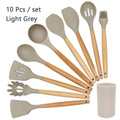 Conjunto de utensílios de cozinha ,material silicone antiaderente e ecológico