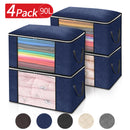 Bolsa organizacional de armazenamento de roupa(90L ,ótima capacidade/ 4 unidades)