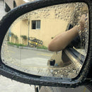 Película de filme transparente à prova de chuva para carros, espelho retrovisor(Auxilia na seguraça do motorista em dias chuvosos ou secos)2 peças