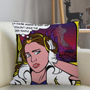 Fronha quadrada personalizada Musife pop art(Fronha com ziper 35 * 35,40 * 40,45 * 45)