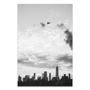 Pintura em tela de arte moderna preto branco (Torre de Paris,Ponte de Brooklyn, Metropoles)