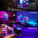 Fita LED USB Bluetooth 5050 RGB flexível ( Decoração de sala,quarto, lojas,festas, vitrines, quintal)