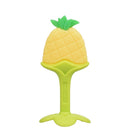 Mordedor de bebê 2 em 1 / Banana Anel de dentição de silicone para cuidados dentários(Escova de dentes para cuidados dentários do baby )