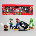 Super Mario Bros PVC Action Figure( Brinquedo e item de colecionador/6 unidades  3-7 cm )