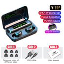 Fones de ouvido TWS (Bluetooth 5.0 Caixa de carregamento  2200 mAh , com microfone)