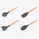 Conjunto de utensílios de cozinha ,material silicone antiaderente e ecológico