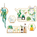 Adesivos de parede criativos, para casa e cozinha(Tema de flores,suculentas,bonsai em vaso)