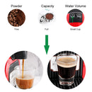 Cápsula de cafeteira expresso de aço inoxidável recarregável