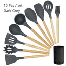 Conjunto de utensílios de cozinha ,material silicone antiaderente e ecológico