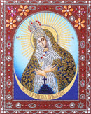 Tela terapêutica artística,com diamantes coloridos   (Tema cristão)