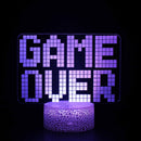 Lâmpada noturna 3D Gamer ( Vários temas)