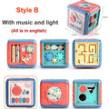 Brinquedos para bebês,Cube interativo ou Musical (Brinquedo  Montessori )