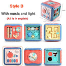 Brinquedos para bebês,Cube interativo ou Musical (Brinquedo  Montessori )