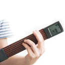 Guitarra de bolso portátil com tela (Ferramenta de treino para iniciantes e profissionais )