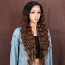 Peruca dianteira de renda sintética encaracolado,muito realista (Você única, com muitas opções de cores)