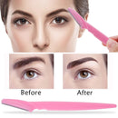 Lâmina facial barbeador de sobrancelha portátil, ferramentas de maquiagem para mulheres