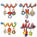 Chocalho infantil espiral versátil (Animais fofos, para  berço e carrinho de bebê ( 0 a 18 meses )