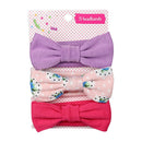 Conjunto com 3 tiaras macias para bebês (Vários estilos e cores)