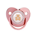 Chupeta de silicone  Rosa com strass  (Vários temas e cores)