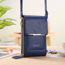 Bolsas femininas carteiras de couro macio com tela de toque(Bolsa criativa, auxilia na prevenção de roubos)