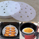 Papéis antiaderentes para Air Fryer de celulose perfurado (100Pc )