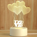 Abajur criativo 3D  de mesa, decoração de quarto infantil unissex (Vários temas/ acrílico)