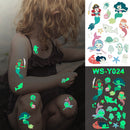 Tatuagem Luminosa para noite,adesivo temporário á Prova D' Água(Tatuagem flourescente)