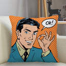 Fronha quadrada personalizada Musife pop art(Fronha com ziper 35 * 35,40 * 40,45 * 45)
