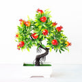 Decoração com Bonsai de pinho / pequenas árvores