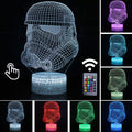 Lâmpada LED  Star Wars,Anime Figura Acrílica 3D