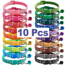 Conjunto com 10 coleiras para Pets de pequeno porte  (Seu pet estiloso com várias cores)