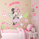 Adesivos de parede para o quarto infantil, aniversário (Mickey e Minnie Mouse,3D Cartoon) )