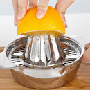 Espremedor de frutas manual de laranja de limão portátil,acessórios de cozinha de aço inoxidável.