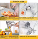 Espremedor de suco manual(Liga de alumínio de pressão para laranja, limao, melancia etc..)