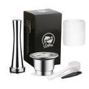Cápsula de cafeteira expresso de aço inoxidável recarregável
